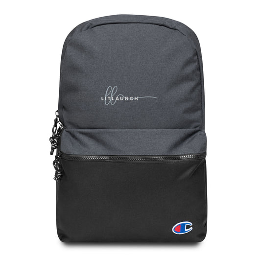 LitLaunch Embroidered Champion Backpack