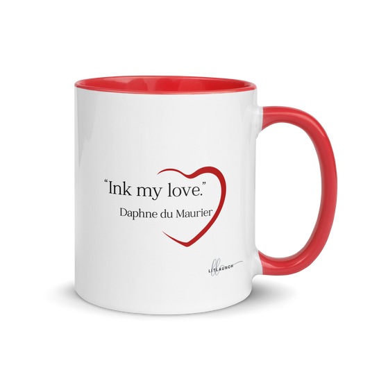"Ink my love" White & Red Mug